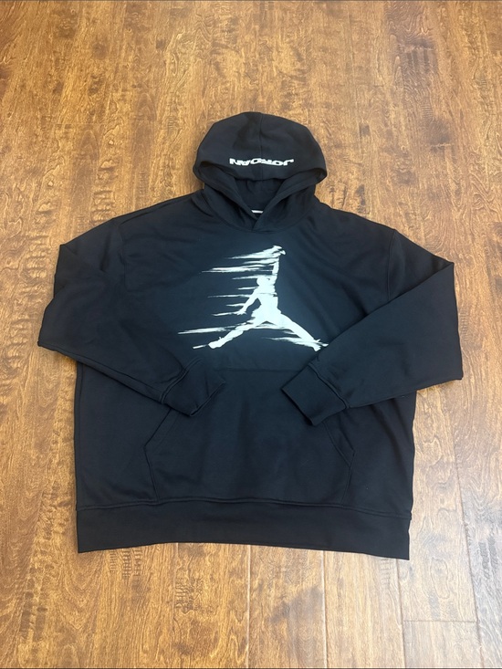 Jordan Other - Jordan Black Pullover Hoodie with White Jumpman Graphic